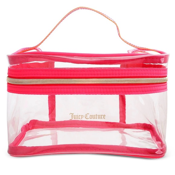 NWT DEADSTOCK Juicy Couture Neon 4 Piece Nested Travel Bag Set - Picture 3 of 4